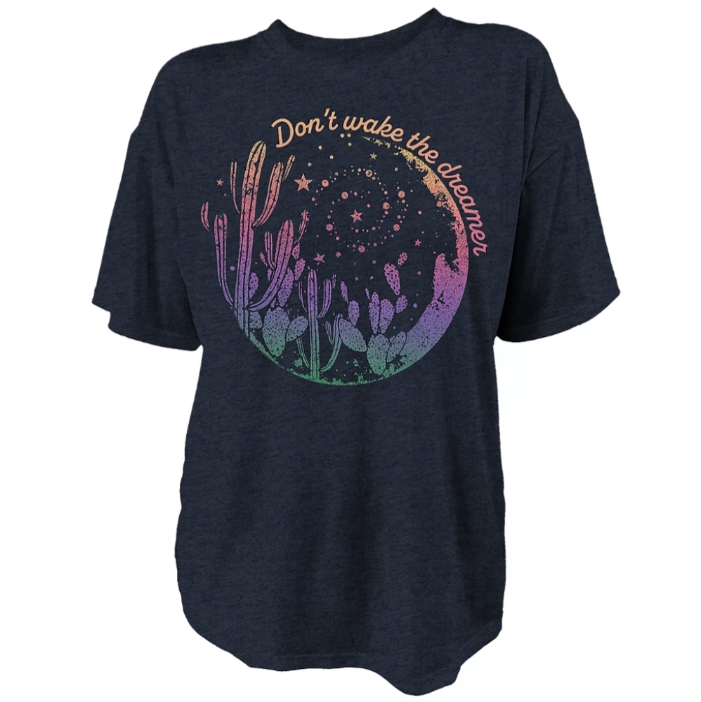 Large Live Outside the Limits Women's Wake the Dreamer Oversize T-shirt-NWT